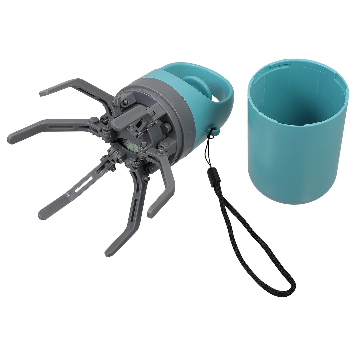 6-Krallen Hunde-Kotgreifer mit Beutelspender – hygienisch & tragbar