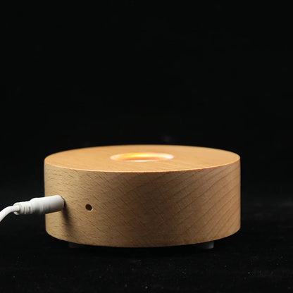 Personalisierte Kristallkugel mit Haustierfoto & LED-Sockel