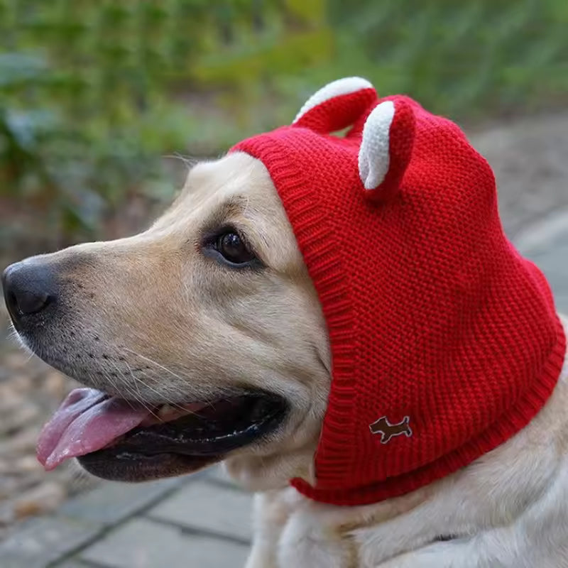 Kuschelige Strickmütze für Hunde