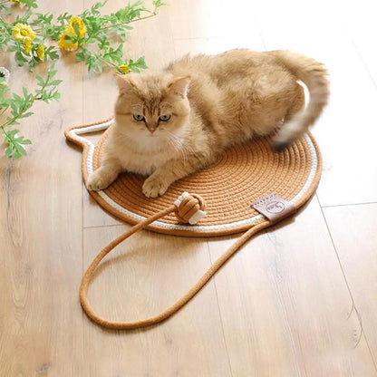 2-in-1 Katzen Kratzteppich & Spielmatte