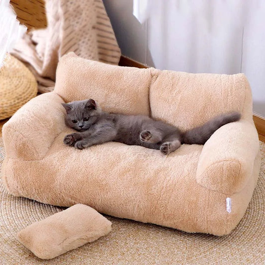 #1 Luxus Haustierbett: Ultimativer Komfort und Entspannung für Katzen und Hunde 🐱🐶✨ - Fluffy Adventures Haustiershop Khaki 🧡 / M: 55x38x18 cm Mein Shop Plüschiges Haustierbett #1 Luxus Haustierbett: Ultimativer Komfort und Entspannung für Katzen und Hunde 🐱🐶✨ Plüschiges Haustierbett Mein Shop Khaki 🧡 / M: 55x38x18 cm Fluffy Adventures Haustiershop
