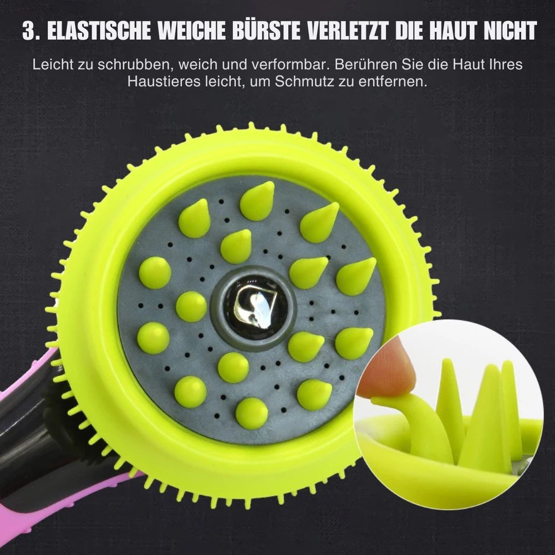 Sanfte Haustierdusche mit Massagefunktion – 2-in-1-Massage & Fellpflege für Hunde & Katzen