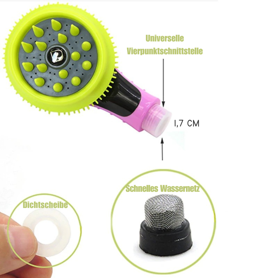 Sanfte Haustierdusche mit Massagefunktion – 2-in-1-Massage & Fellpflege für Hunde & Katzen