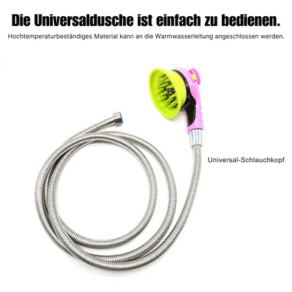 Sanfte Haustierdusche mit Massagefunktion – 2-in-1-Massage & Fellpflege für Hunde & Katzen