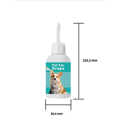 Sanfte Ohrentropfen für Haustiere – Entfernt effektiv Schmutz und Milben