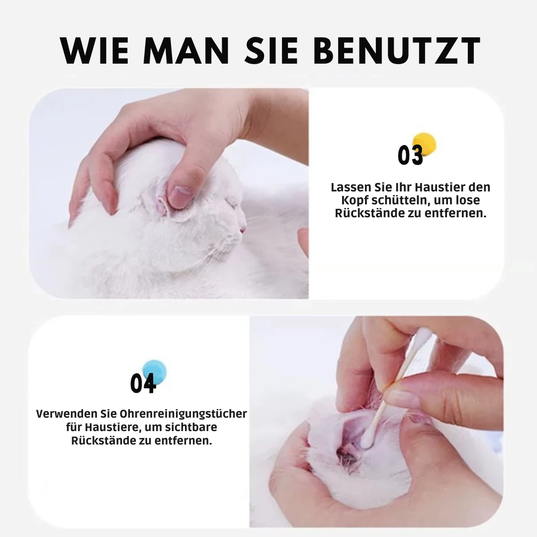 Sanfte Ohrentropfen für Haustiere – Entfernt effektiv Schmutz und Milben
