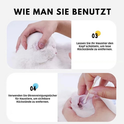 Sanfte Ohrentropfen für Haustiere – Entfernt effektiv Schmutz und Milben