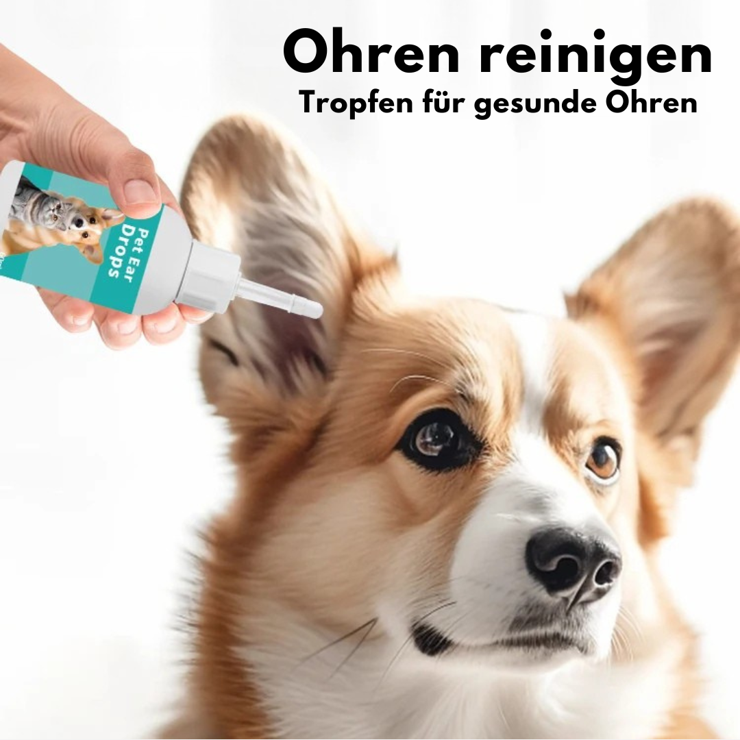 Sanfte Ohrentropfen für Haustiere – Entfernt effektiv Schmutz und Milben