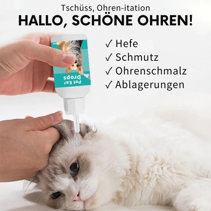 Sanfte Ohrentropfen für Haustiere – Entfernt effektiv Schmutz und Milben