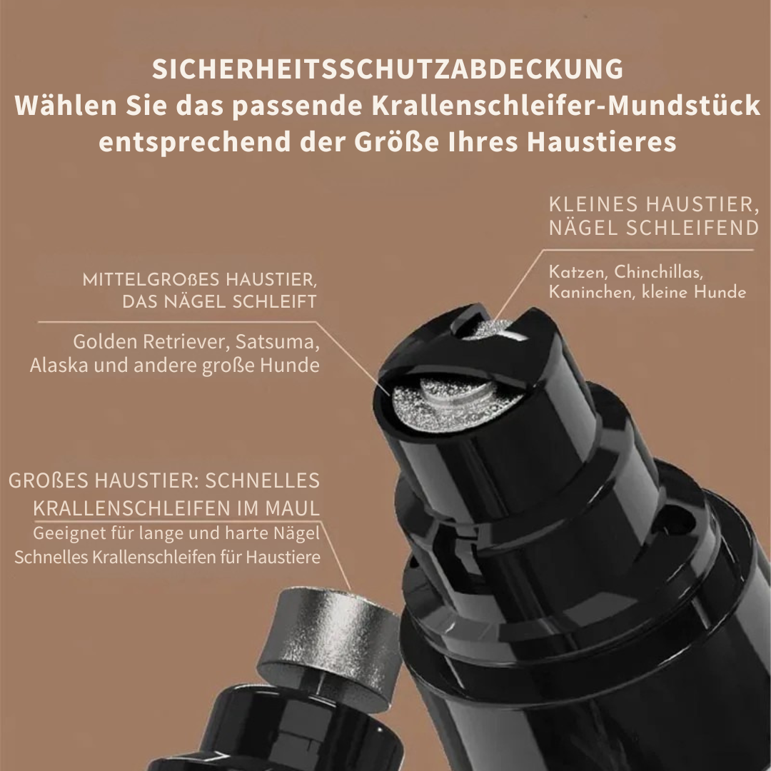 Sanfter elektrischer Krallenschleifer für Hunde und Katzen – USB mit LED