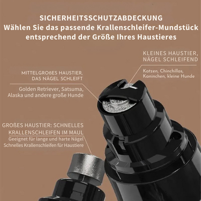 Sanfter elektrischer Krallenschleifer für Hunde und Katzen – USB mit LED