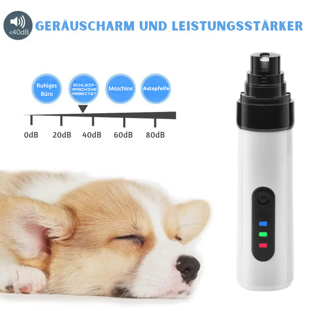 Sanfter elektrischer Krallenschleifer für Hunde und Katzen – USB mit LED