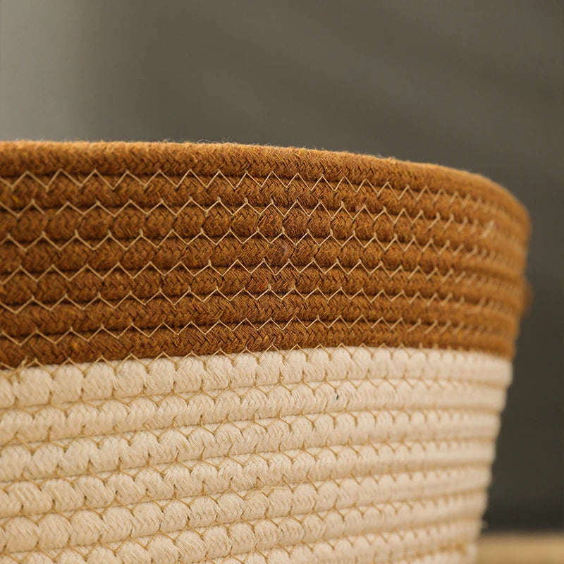 Handgeflochtenes Katzenbett aus Baumwolle – natürlich & gemütlich