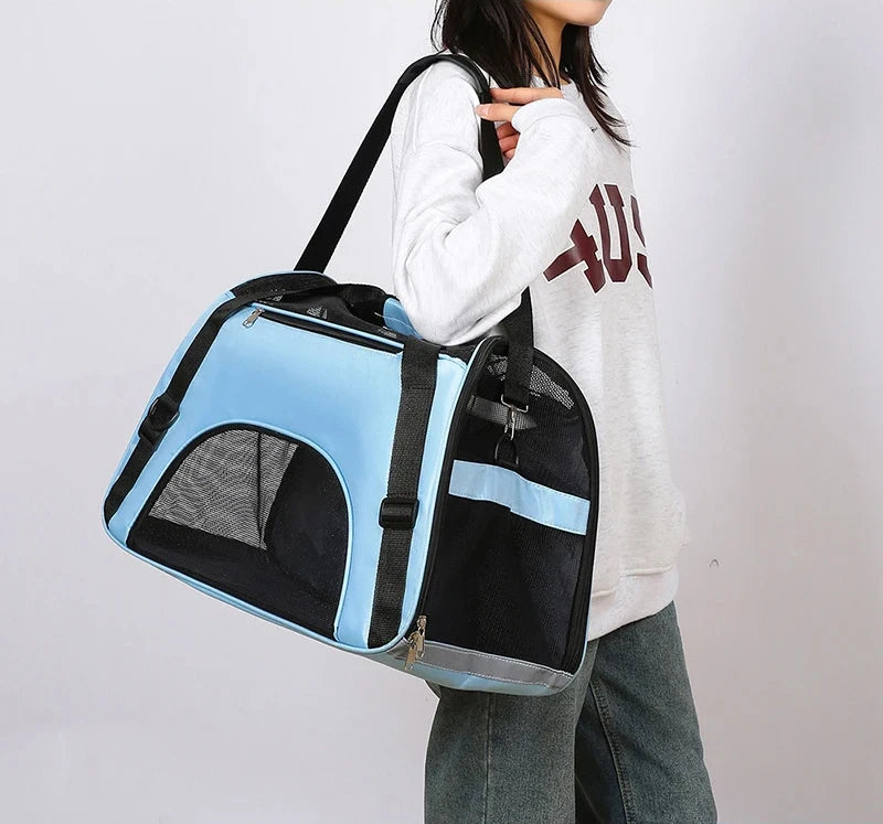 Reise-Tragetasche für Haustiere – faltbar, bequem & robust