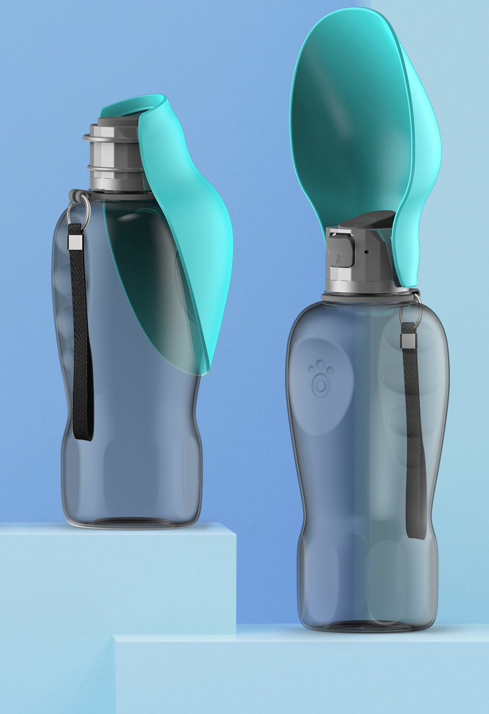 Hunde Outdoor Wasserflasche – Leicht, auslaufsicher & praktisch