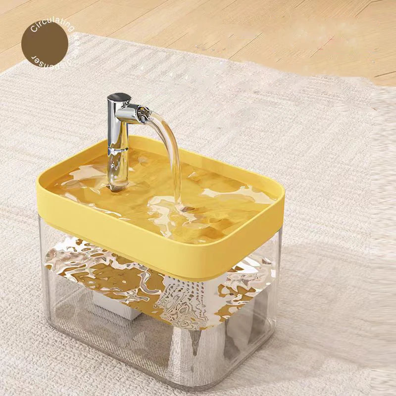 Leiser Katzen Trinkbrunnen mit Filter 1,5L