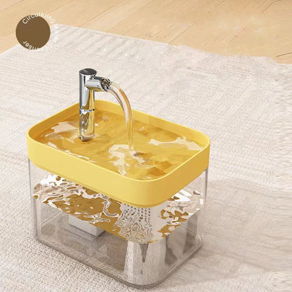 Leiser Katzen Trinkbrunnen mit Filter 1,5L