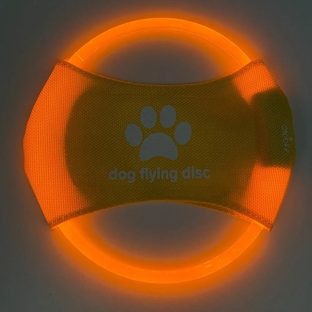 Wiederaufladbare LED-Frisbee für Hunde – Leuchtend, wasserdicht & interaktiv