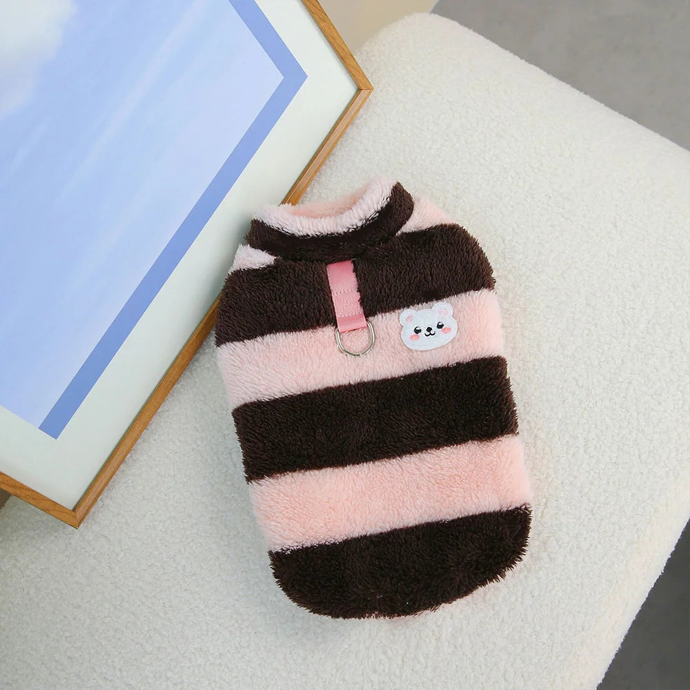 Warmer Fleece-Hundepullover für kleine Hunde – Herbst & Winte
