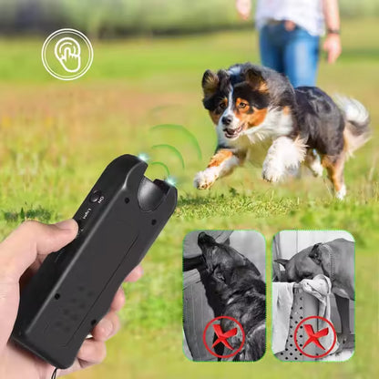 Ultraschall Hunde-Trainer 3-in-1 mit LED-Taschenlampe