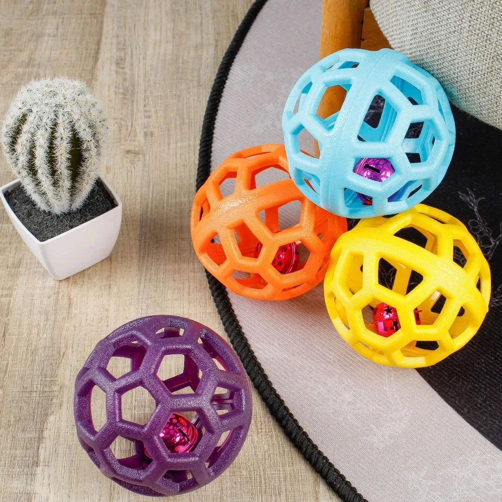 Kauball aus Naturgummi mit Glocke