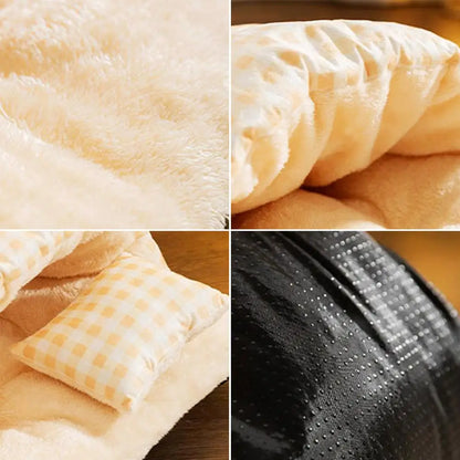 Flauschiger Katzen-Schlafsack – Warm, sicher & ultragemütlich 🐾