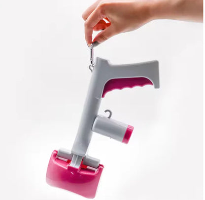 Hygienischer Hundekotgreifer mit Beutelhalter & Einhand-Bedienung