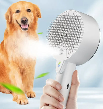 3-in-1 Elektrischer Pet Spray Massagekamm – Fellpflege & Reinigung für Hunde & Katzen