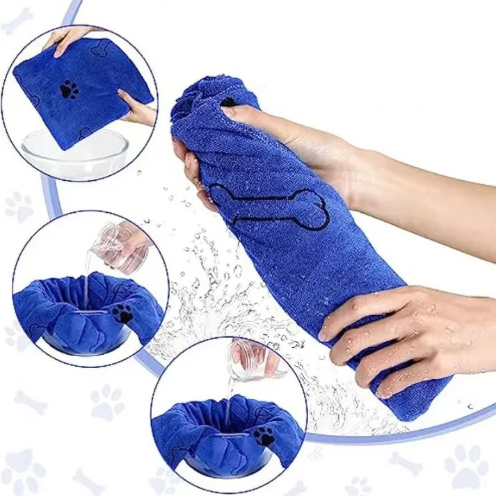 Hochwertiges, saugfähiges Trockentuch – saugstark, flauschig und sicher für Haustiere