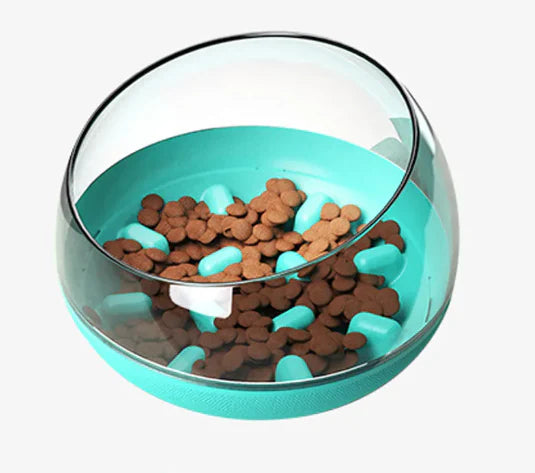 Kippsicherer Slow Feeder-Napf – Raumkapsel-Design für Hunde und Katzen 🚀