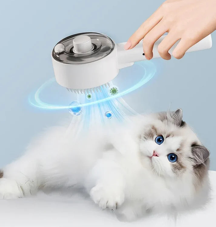3-in-1 Elektrischer Pet Spray Massagekamm – Fellpflege & Reinigung für Hunde & Katzen