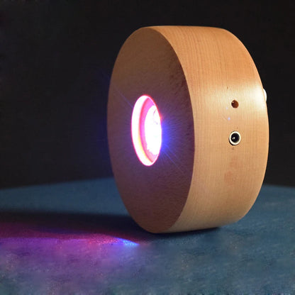 Personalisierte Kristallkugel mit Haustierfoto & LED-Sockel