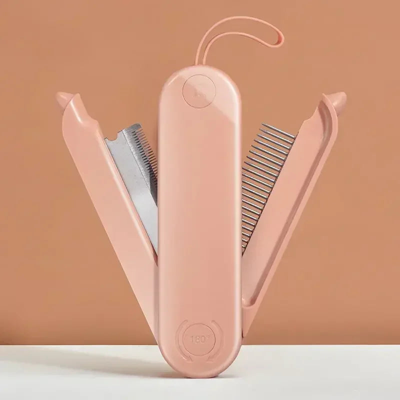 Faltbarer Fellkamm für sanfte Tierpflege