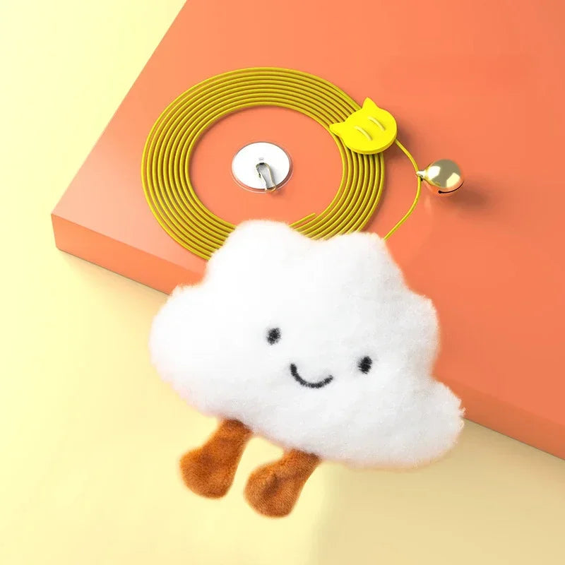 Katzenspielzeug zum Aufhängen – Elastisches Seil mit süßen Anhängern