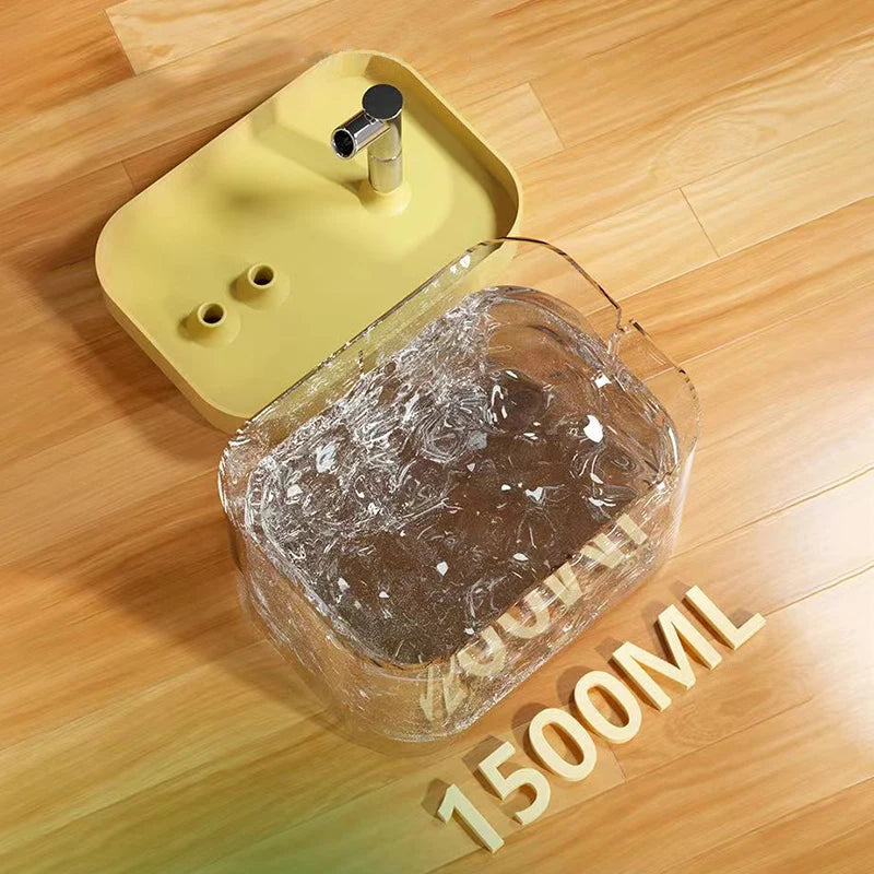 Leiser Katzen Trinkbrunnen mit Filter 1,5L