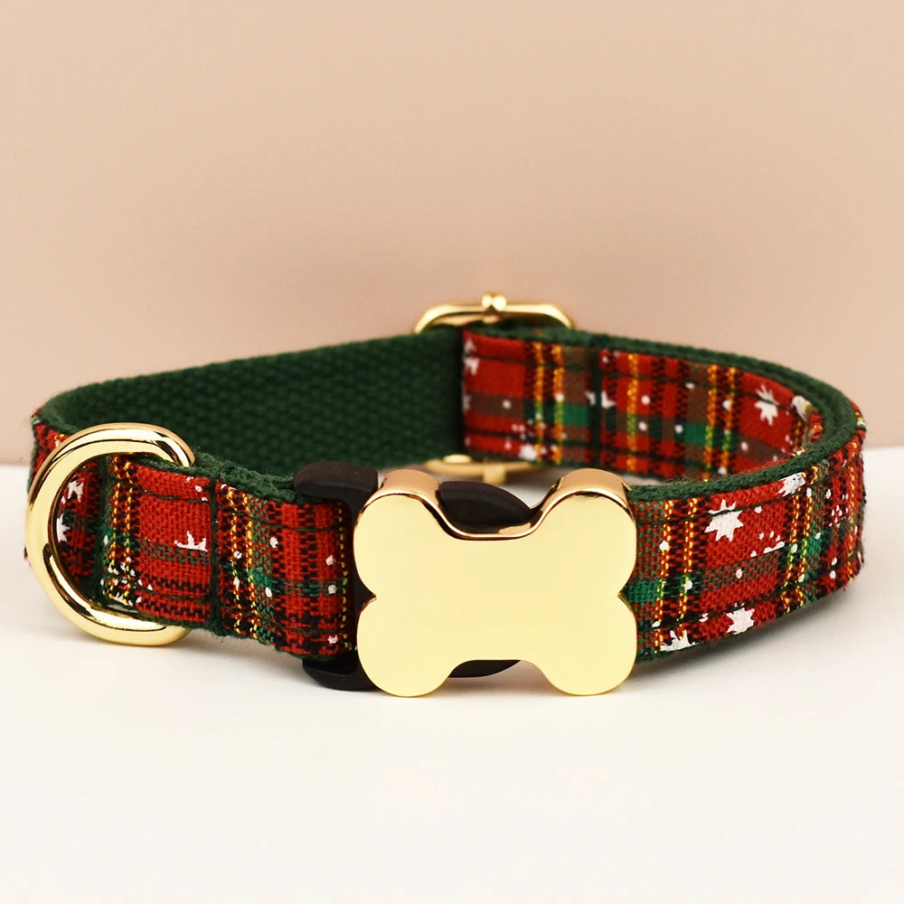 Personalisiertes Samt-Hundehalsband mit Gravur & Stil