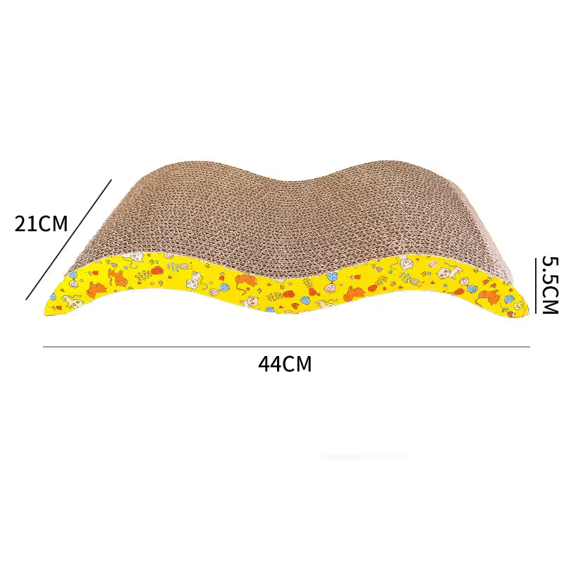 Katzen Kratzpad aus Wellpappe – robust, wendbar & möbelschonend