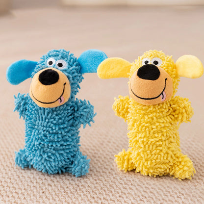 Plüsch Hundespielzeug mit Quietscher – robust & verspielt