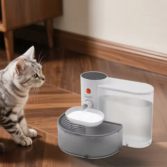 Automatischer Haustier-Wasserbrunnen – Kabellos, Leise & Selbst-Nachfüllend