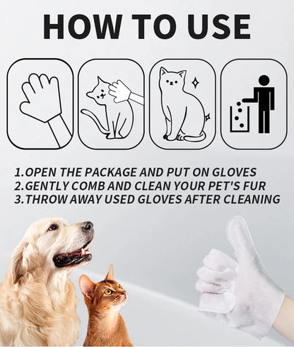 Handschuh-Reinigungstücher für Haustiere – Sauber ohne Wasser!