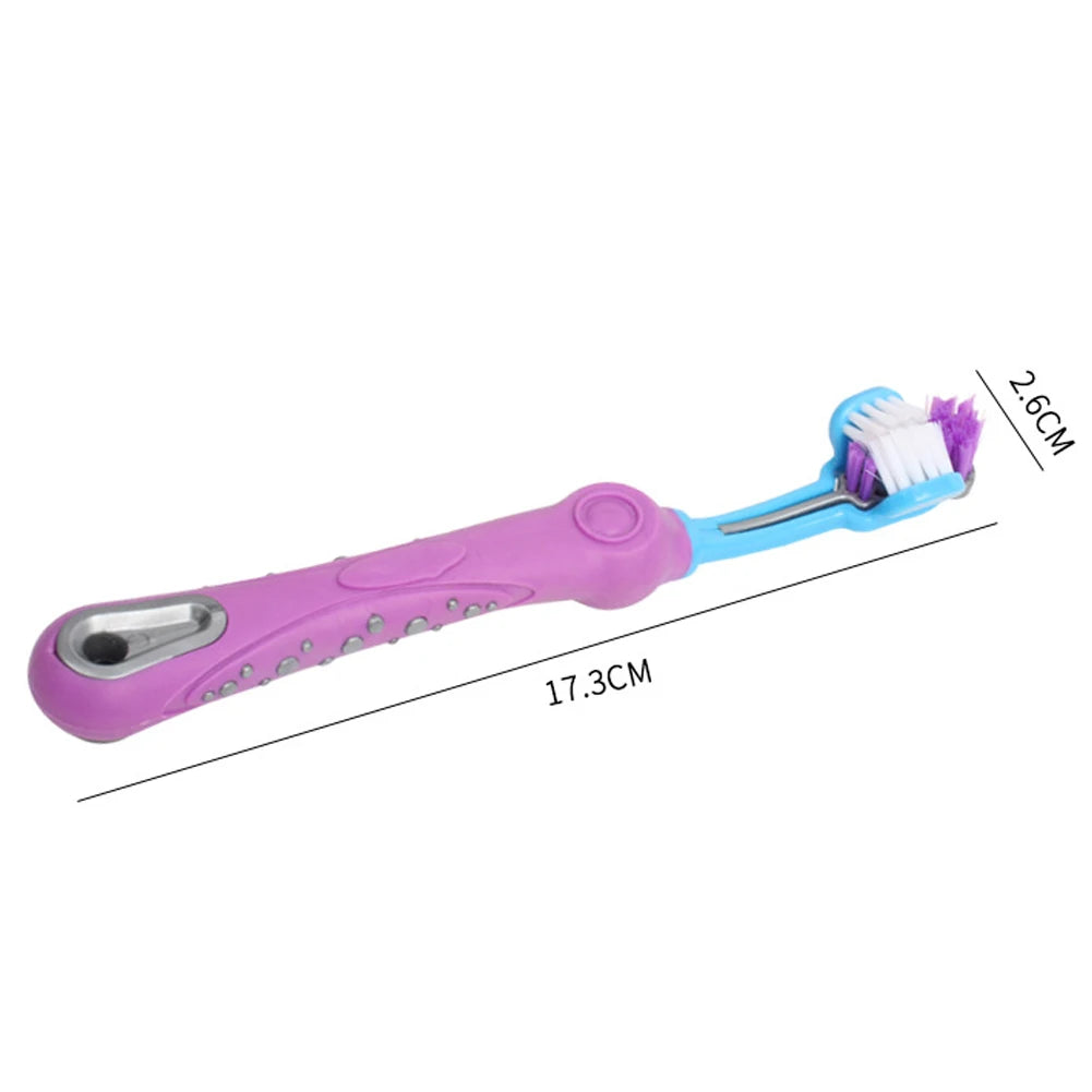 3-seitige Zahnbürste für Hunde & Katzen – Effektiv & sanft reinigen