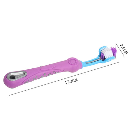 3-seitige Zahnbürste für Hunde & Katzen – Effektiv & sanft reinigen