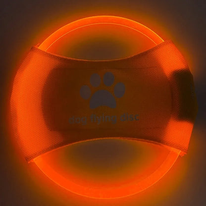 Wiederaufladbare LED-Frisbee für Hunde – Leuchtend, wasserdicht & interaktiv