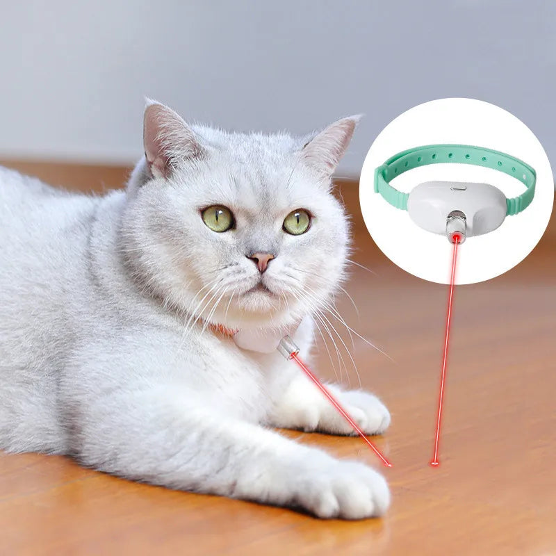 Smart Laser Halsband - Freihändiges Spiel für aktive Katzen & Kitten! 💡