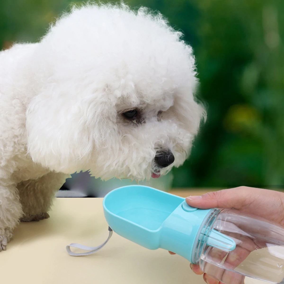 2in1 Wasser- & Futterflasche für Haustiere – Auslaufsicher & smart