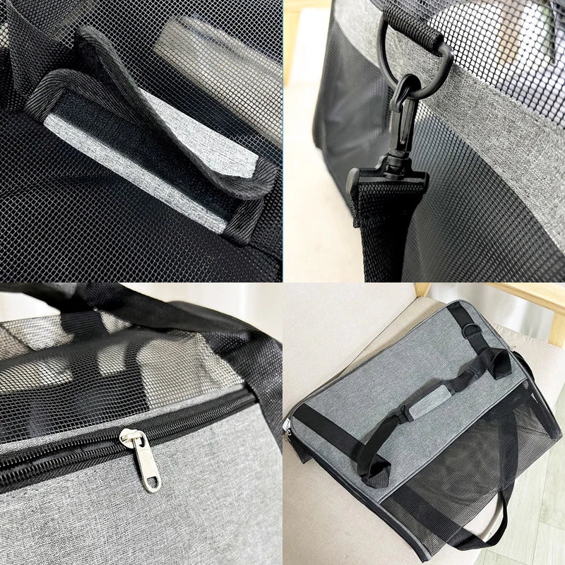 Reise-Tragetasche für Haustiere – faltbar, bequem & robust