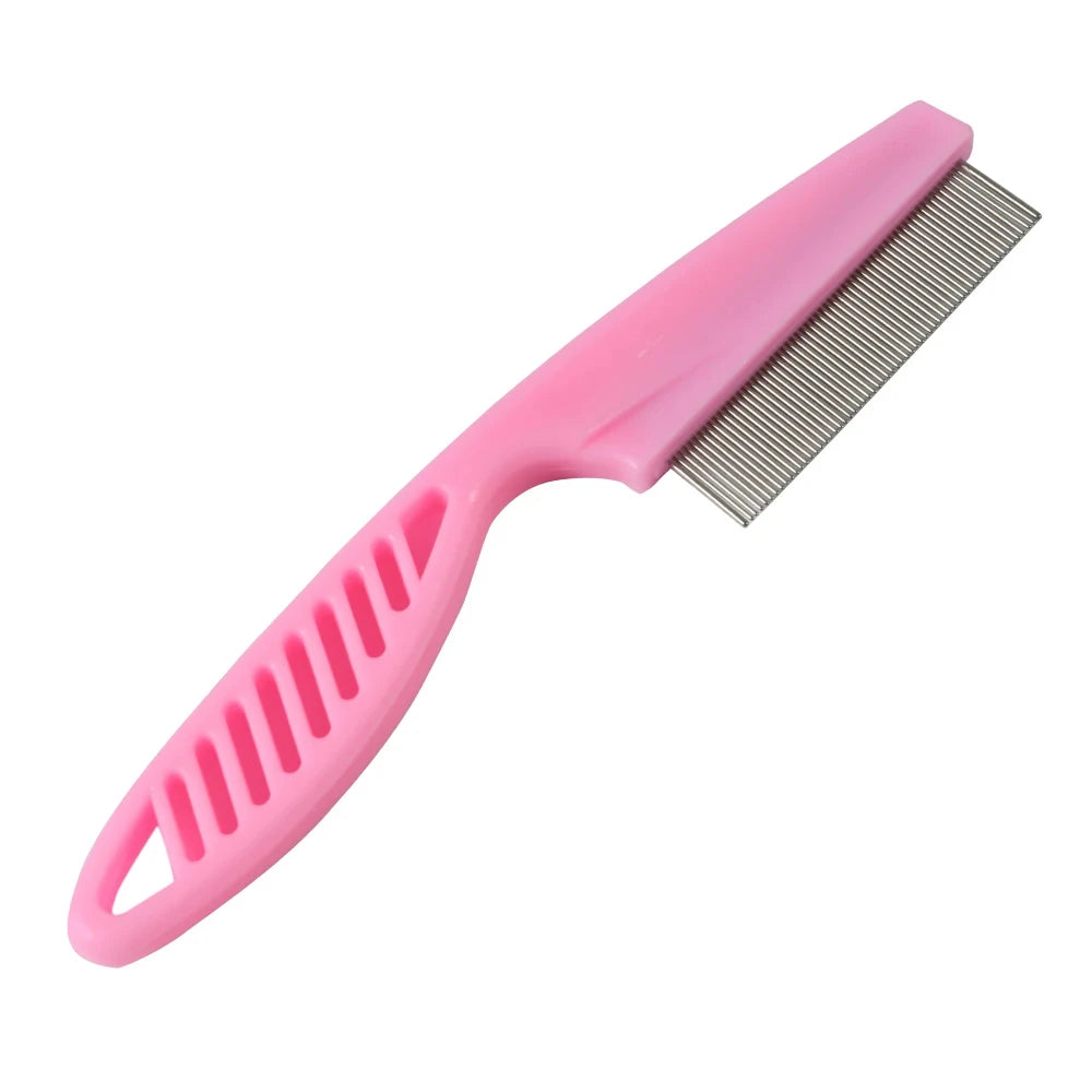 Anti-Floh Pflegekamm für Haustiere – entfernt lose Haare & Zecken