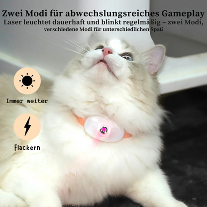 Smart Laser Halsband - Freihändiges Spiel für aktive Katzen & Kitten! 💡