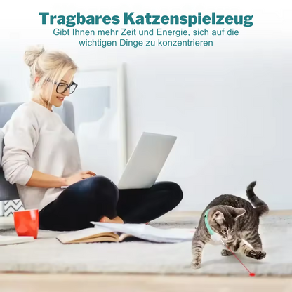 Smart Laser Halsband - Freihändiges Spiel für aktive Katzen & Kitten! 💡