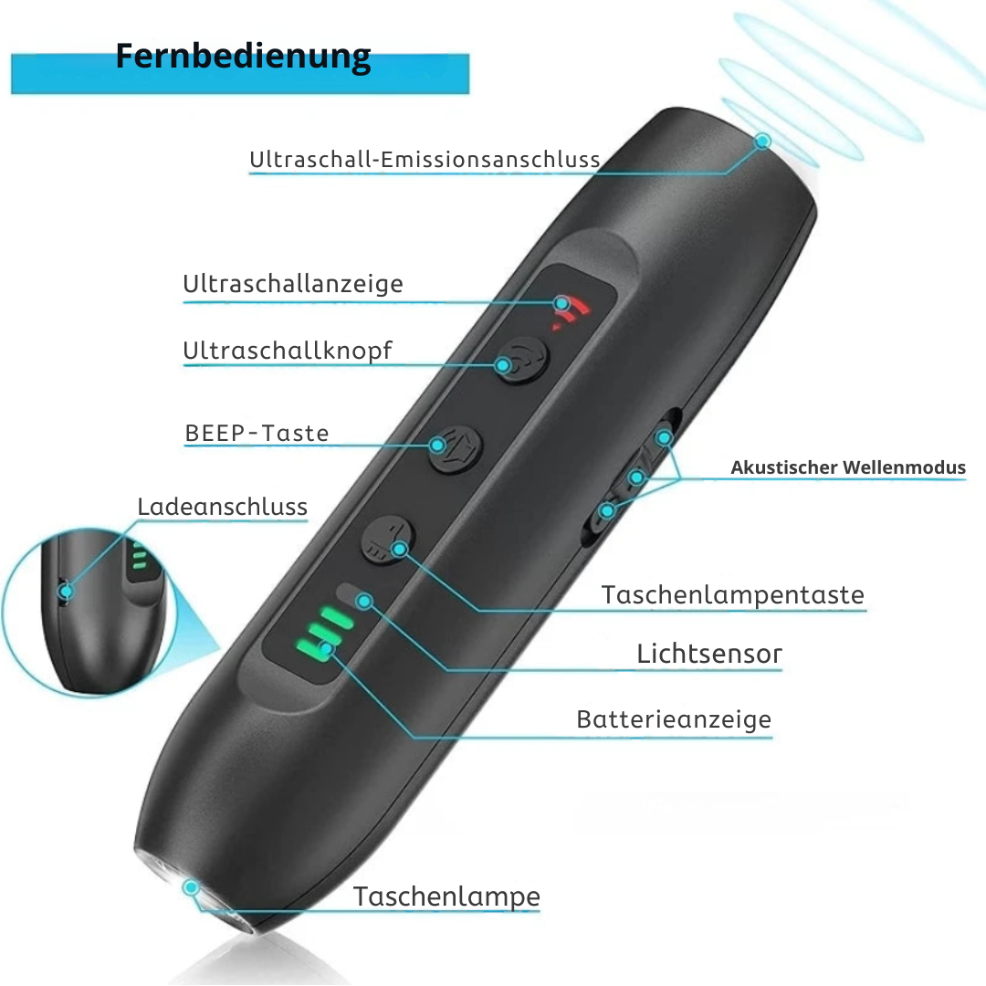 Ultraschall-Bellstopper – Trainieren Sie Ihr Haustier mit Leichtigkeit!